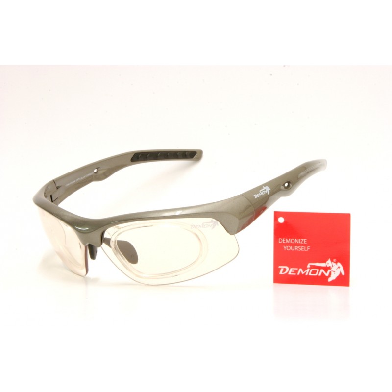 sunglasses demon fusion photochromic with clip for view lenses grey