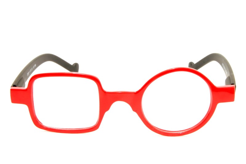 Occhiale da lettura Quadro Tondo 295P Rosso