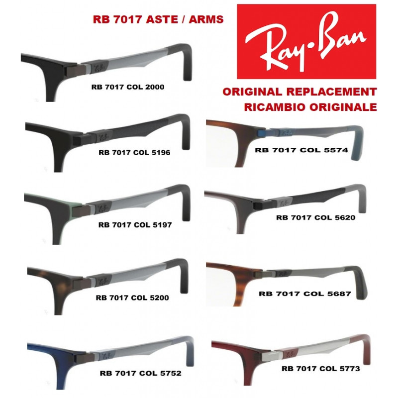ray ban 7017 temples