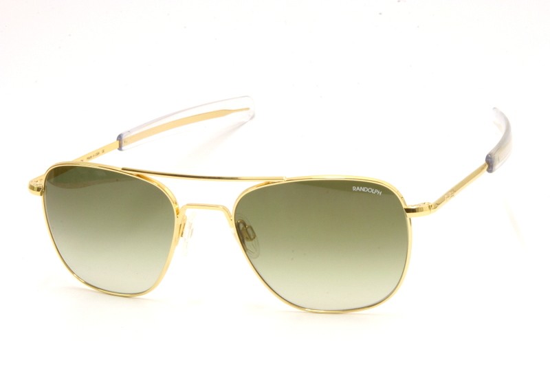 Randolph Aviator AF150 55MM GOLD 23K BAYONET 140 NYLON GREEN GRADIENT AR