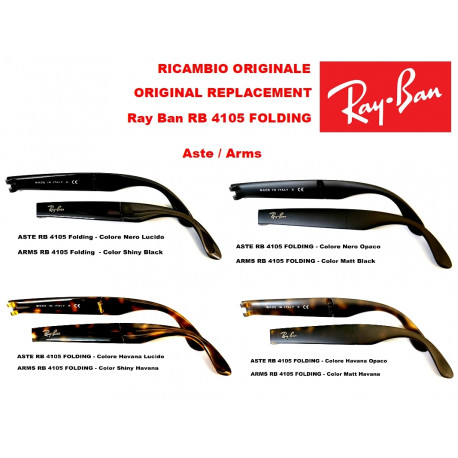 Replacement arms Ray Ban Folding RB 4105