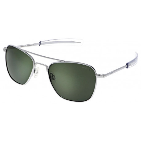 Randolph Aviator AF139 58MM MATTE CHROME POLARIZED AGX