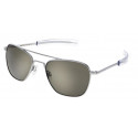 Randolph Aviator AF085 55MM MATTE CHROME AMERICAN GRAY AGX