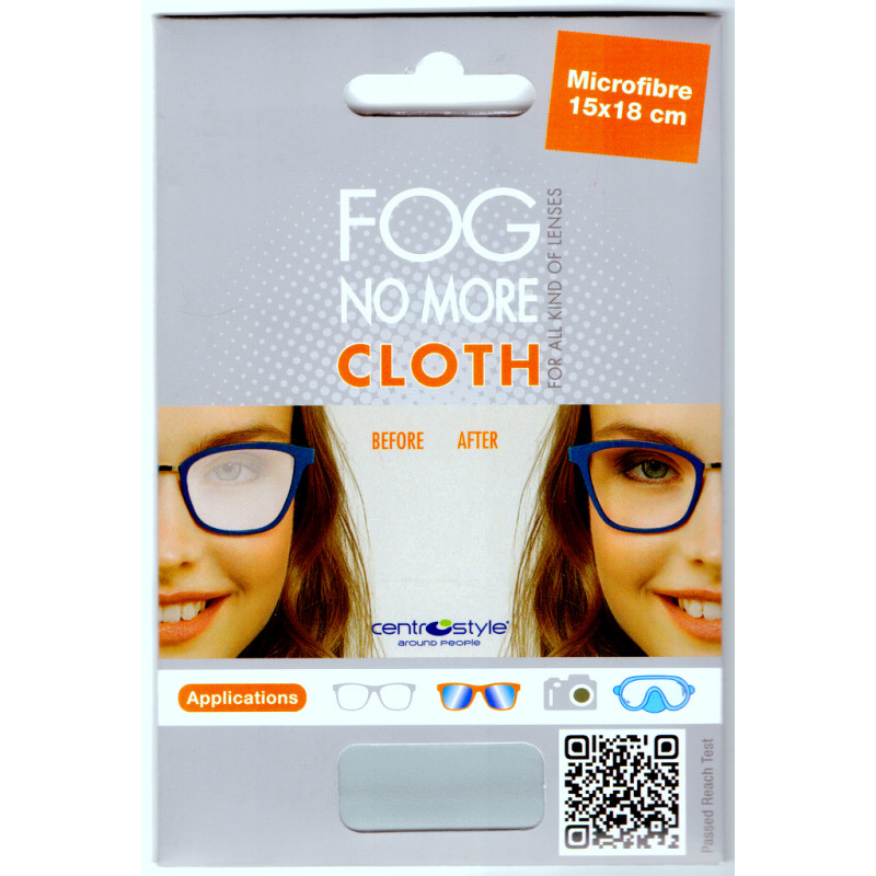 Kit No Fog Centro Style - Panno Antiappannamento + Spray No Fog + Panno  Microfibra