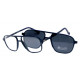 Eyeglasses Kiwi with Magnetic Clip For Sun Polarized 1910 C4