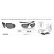 Sunglasses Salice 019 ITA BLACK Bifocal Polarized Interchangeable Lenses