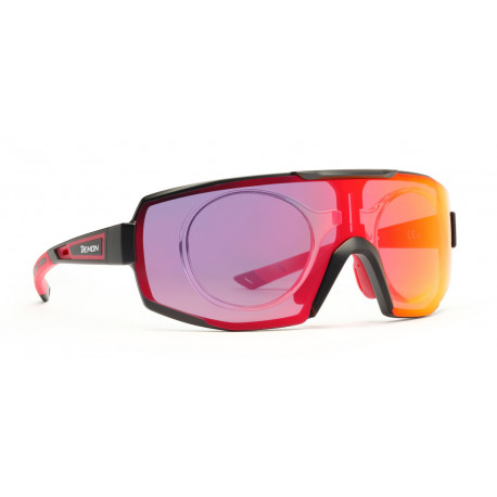 Occhiale da Sole Demon Performance RX Specchiato con Clip per Lenti da  Vista - Nero/Rosso