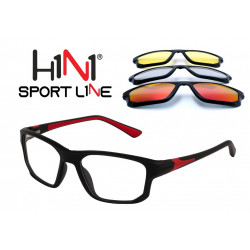 Eyeglasses N1H1 TR056 01 with 3 Clip Sun