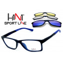 Eyeglasses H1N1 TR109 02 with 3 Clip Sun