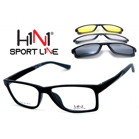 Occhiale da Vista N1H1 TR1096 01 con 3 Clip Sole