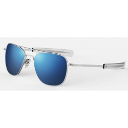 Randolph Aviator AF256 58MM MATTE CHROME MATTE CHROME POLARIZED ATLANTIC BLUE