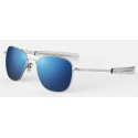 Randolph Aviator AF256 58MM MATTE CHROME MATTE CHROME POLARIZED ATLANTIC BLUE