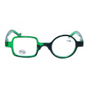 Reading Glasses Square Round Optivision 295P Green