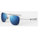 Randolph Aviator AF158 55MM MATTE CHROME, BAYONET 140, NYLON ATLANTIC BLUE