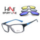 Eyeglasses H1N1 TRC236 05 with 3 Clip Sun