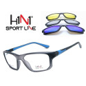 Eyeglasses H1N1 TRC236 05 with 3 Clip Sun