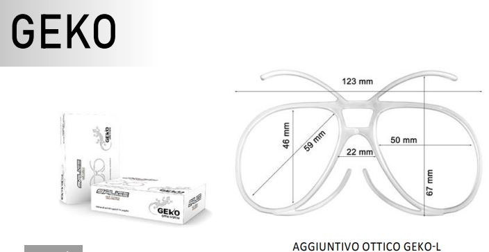 Optical Kit Ski Mask Geko L Salice
