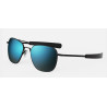 Randolph Aviator AF245 55MM MATTE BLACK COBALT POLARIZED
