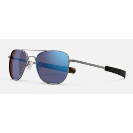 Randolph Aviator AF584 55MM SATIN GUNMETAL ZEISS LIGHTPRO POLARIZED LE MANS BLU