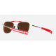 Randolph X SHELBY AVIATOR II AT028 58MM BRIGHT CHROME ZEISS LIGHTPRO POLARIZED