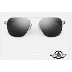 andolph Aviator AF085 55MM MATTE CHROME AMERICAN GRAY