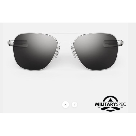 andolph Aviator AF085 55MM MATTE CHROME AMERICAN GRAY