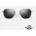 Randolph Aviator AF278 55MM MATTE CHROME AMERICAN GRAY MILITARY SPECIAL EDITION