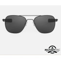 Randolph Aviator AF322 55MM MATTE BLACK AMERICAN GRAY MILITARY SPECIAL EDITION